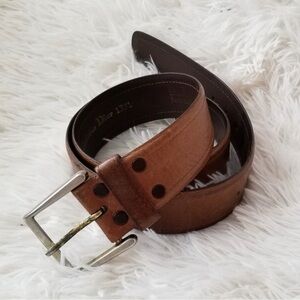 Christian Dior Leather Brown Belt, Sz. 38